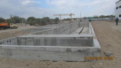 Progress of work of Company "OHL ZS" JSC lot 8 (bridge over the river Ili km 283). September 2015.