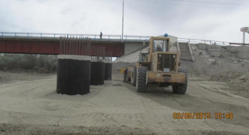 Progress of work of Company "OHL ZS" JSC lot 8 (bridge over the river Ili km 283). June 2015.