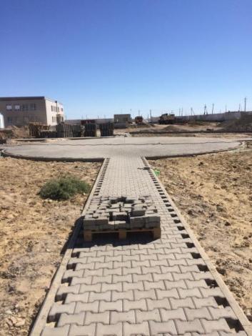 Pavement of pedestrian ways and areas at the territory of RMS from pavestones 