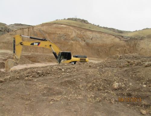 Excavation at km 651