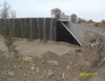 Arrangement of reinforced concrete culvert for underpass 