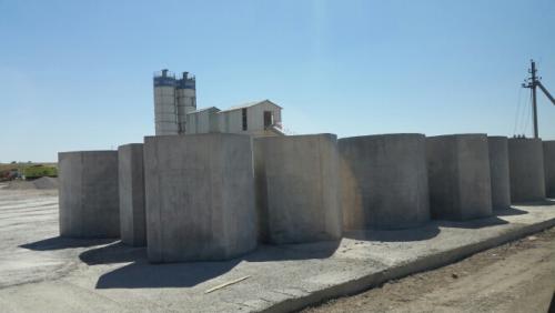 Production of pipe parts of culverts at the base of Evrascon