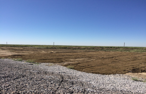 Photo No.5 Planning of earth beyond the border of construction area