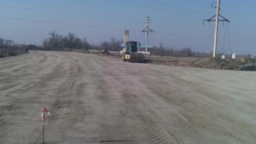 Intersection to Aidarly. Earthworks