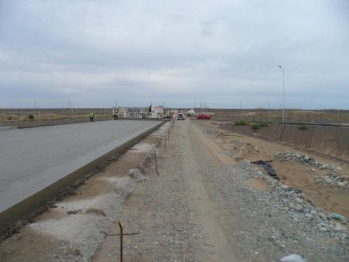 CH 760+00 Construction of concrete pavement