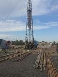 Well drilling for drinking water at the production base km 780