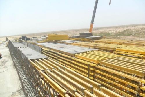 Formwork assembly span overpass on SP 189 (right side)