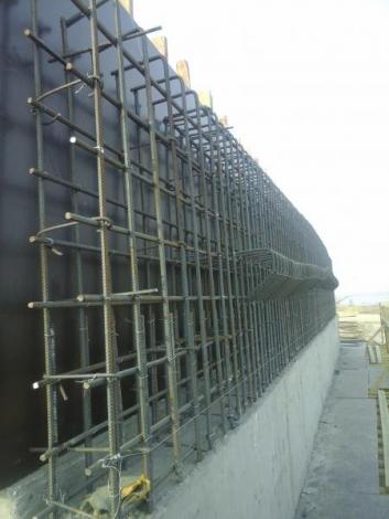 PK 423+16 Reinforcement cage of back wall, support # 2