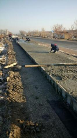 Construction of widening ( slip lane and stopping )