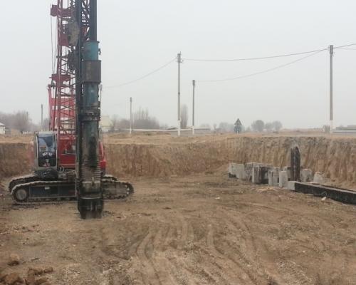 Piling for interchange at PK88 