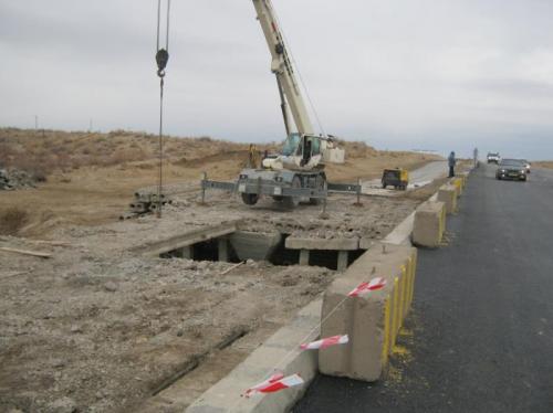 Full dismantling of bridge at SP 630   