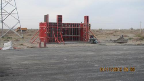 Installation  bus shelter 