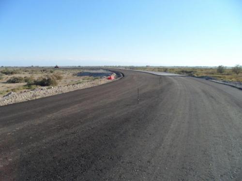 Interchange 485+73 Completion of first layer asphalt 