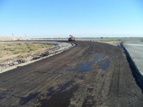 Interchange 485+73 Completion of first layer asphalt 