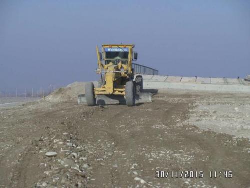 Spread material for filling of AbutmentNo.1 Overpass at pk 3+25.05